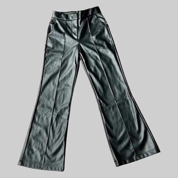 MELLODAY Pants - NWT Melloday Faux Leather Bootcut Leg Pants